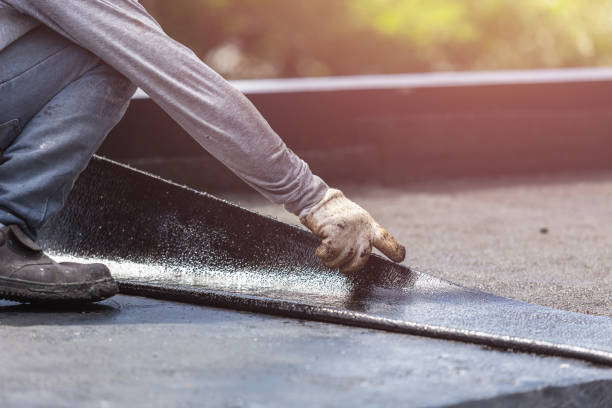 Professional Emergency Waterproofing technician working in Fruitport, MI